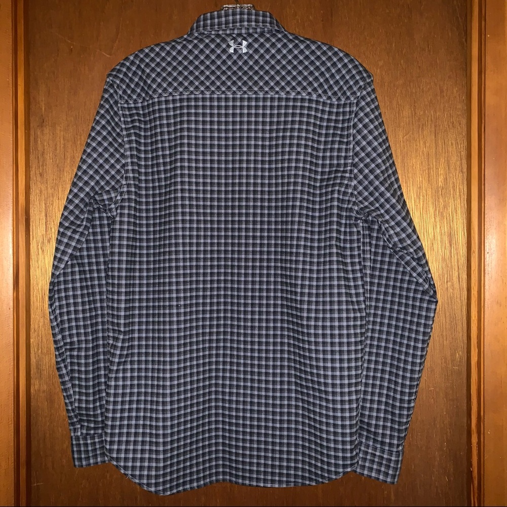 Men’s Small (S) UNDER ARMOUR ColdGear THREADBORNE Black Gray Insulated Shirt NEW - Picture 8 of 15